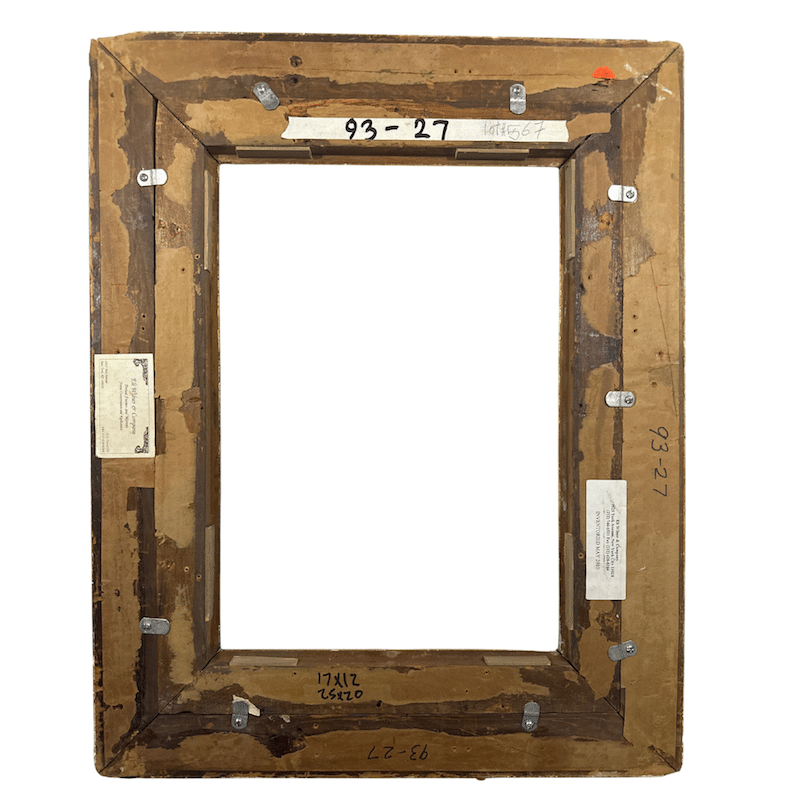 1860's Antique American Gilt Wood Barbizon Frame - Rear Details