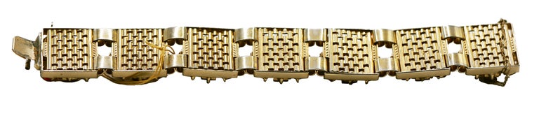 1950's Rare Austrian Crystal Collectible Bracelet, rear