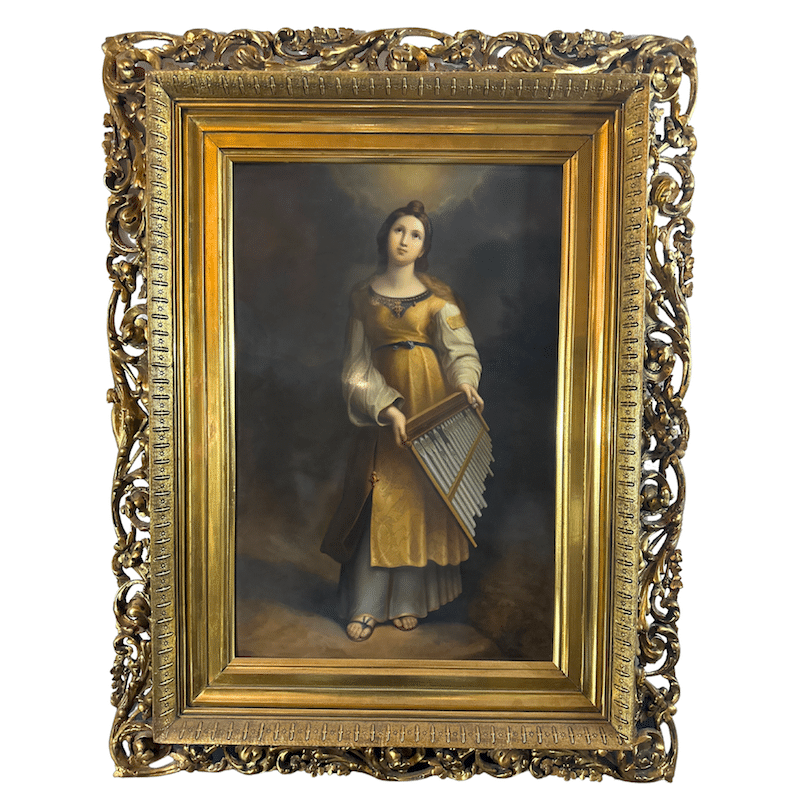 24600 - Exquisite St. Cecilia - Frame Detail - with Frame