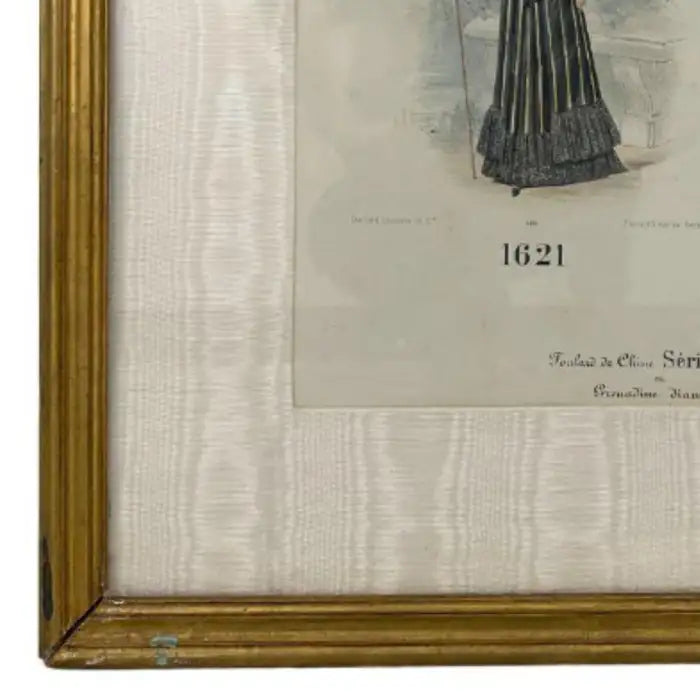 Gaillard, Lecomte, and Cie - Parisian Fashion Trade Hand Painted Catalogue Print Circa 1900