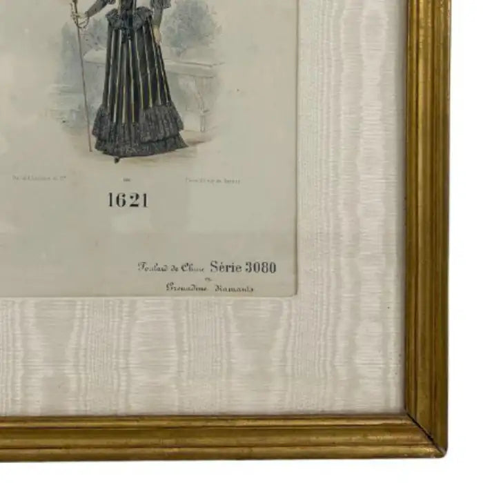 Gaillard, Lecomte, and Cie - Parisian Fashion Trade Hand Painted Catalogue Print Circa 1900