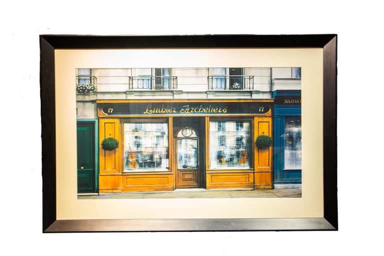 "LUTHIER ARCHETIER" CHARMING FRAMED POSTER OF A LUTHIER IN PARIS, FRANCE image 0