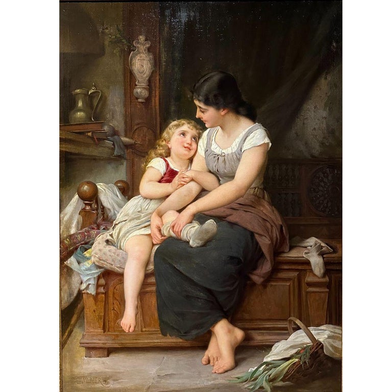 "Mom in Love" - Emile Munier -Circa 1891 image 1