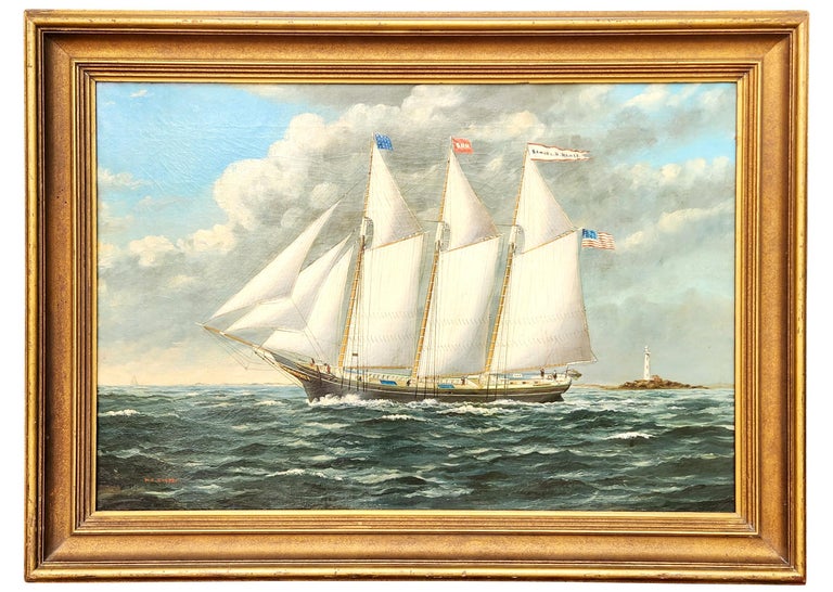 The Three Masted Schooner - Samuel H. Hawes image 0