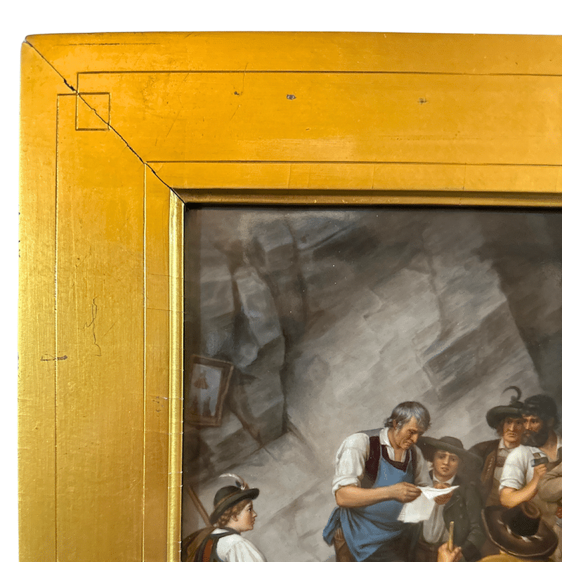 "Vor Den Aufstand 1809 in Tirol" KPM Painted Porcelain Plaque (Height: 10.75" x Width: 12") image 3