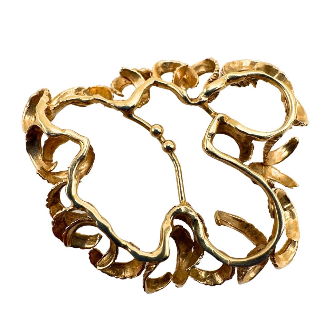 Antique Gold and Diamond Brooch - Gold Bolder Piece