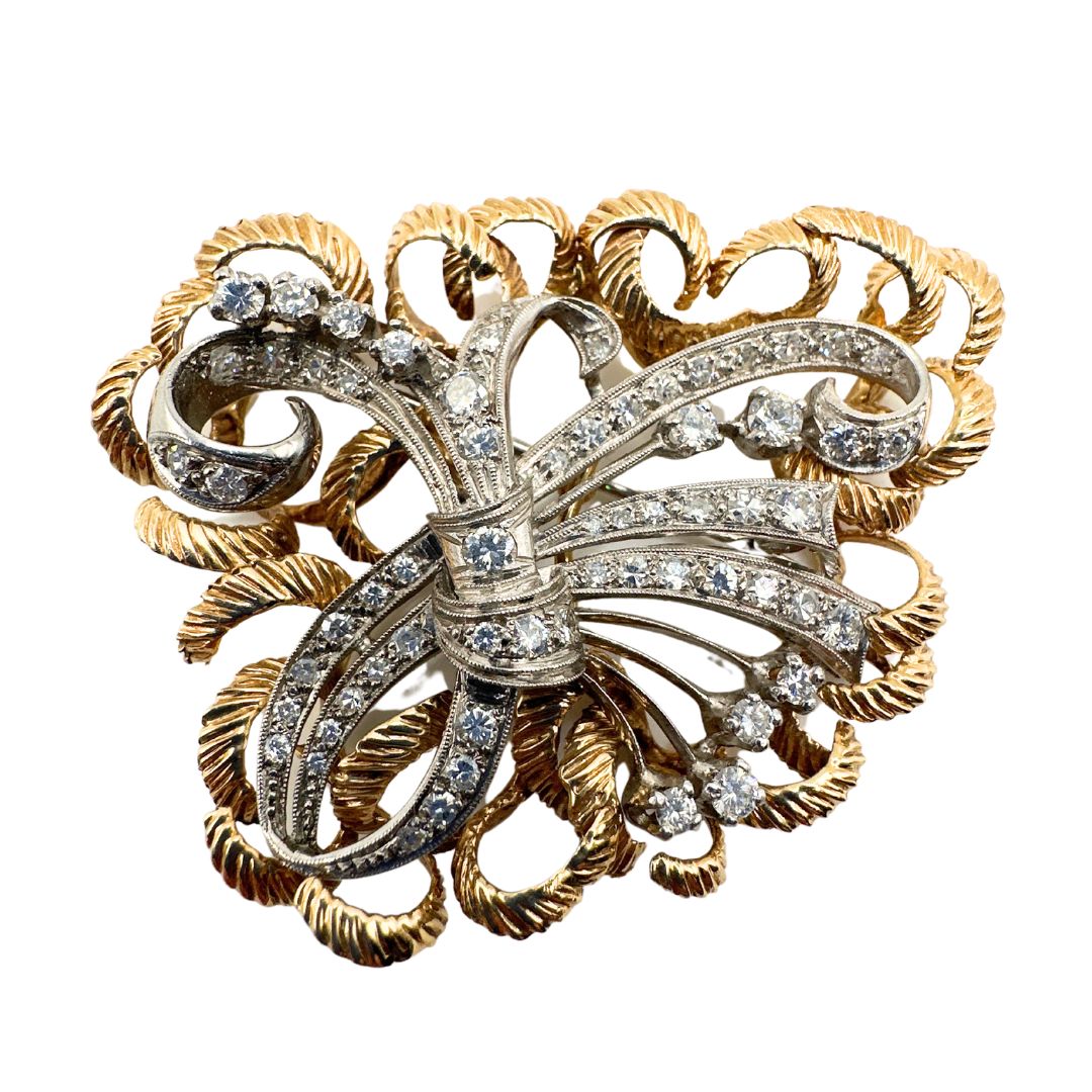 Antique Gold and Diamond Brooch - Main Image