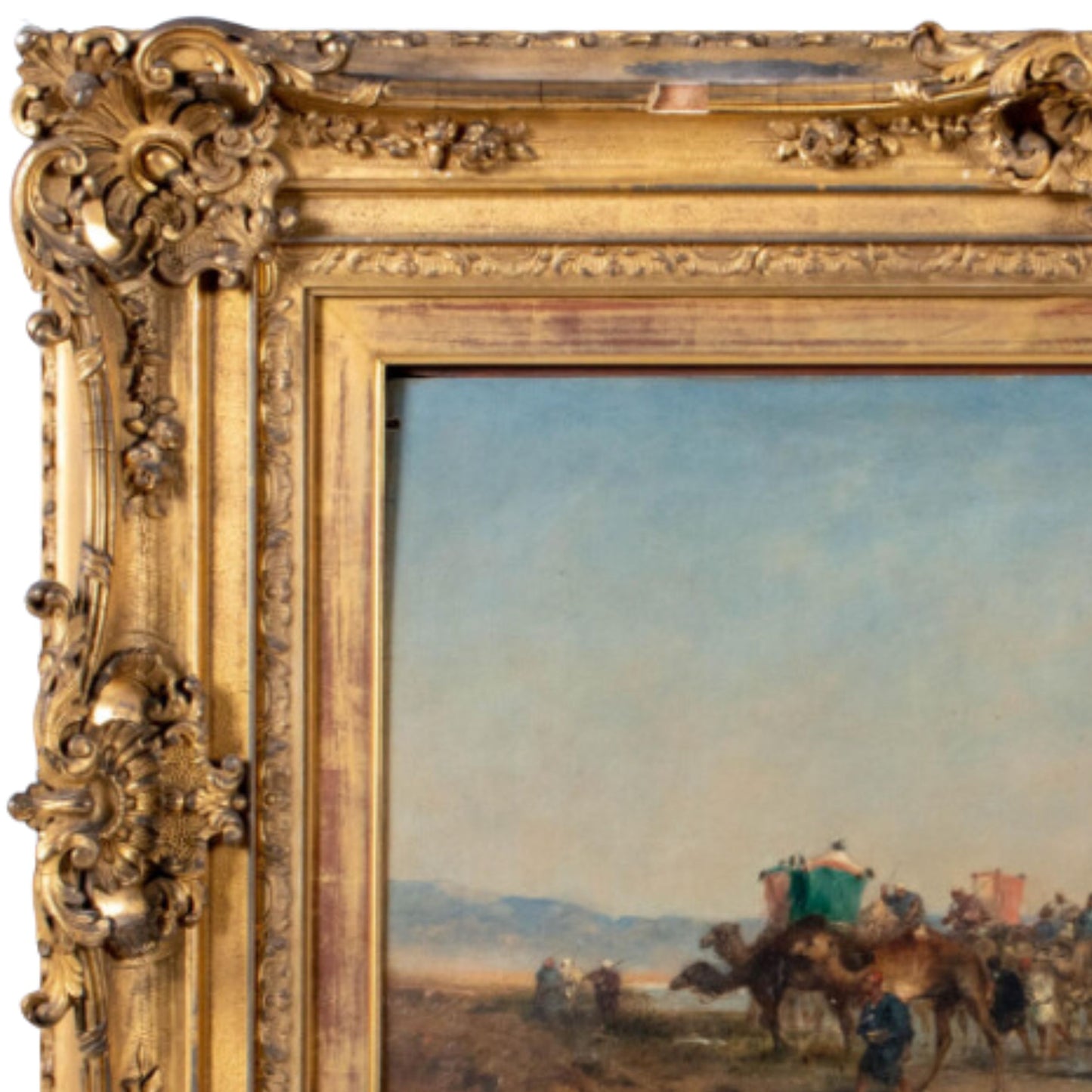 'Caravanne' by Narcisse Berchère - Frame Detail - Upper Left