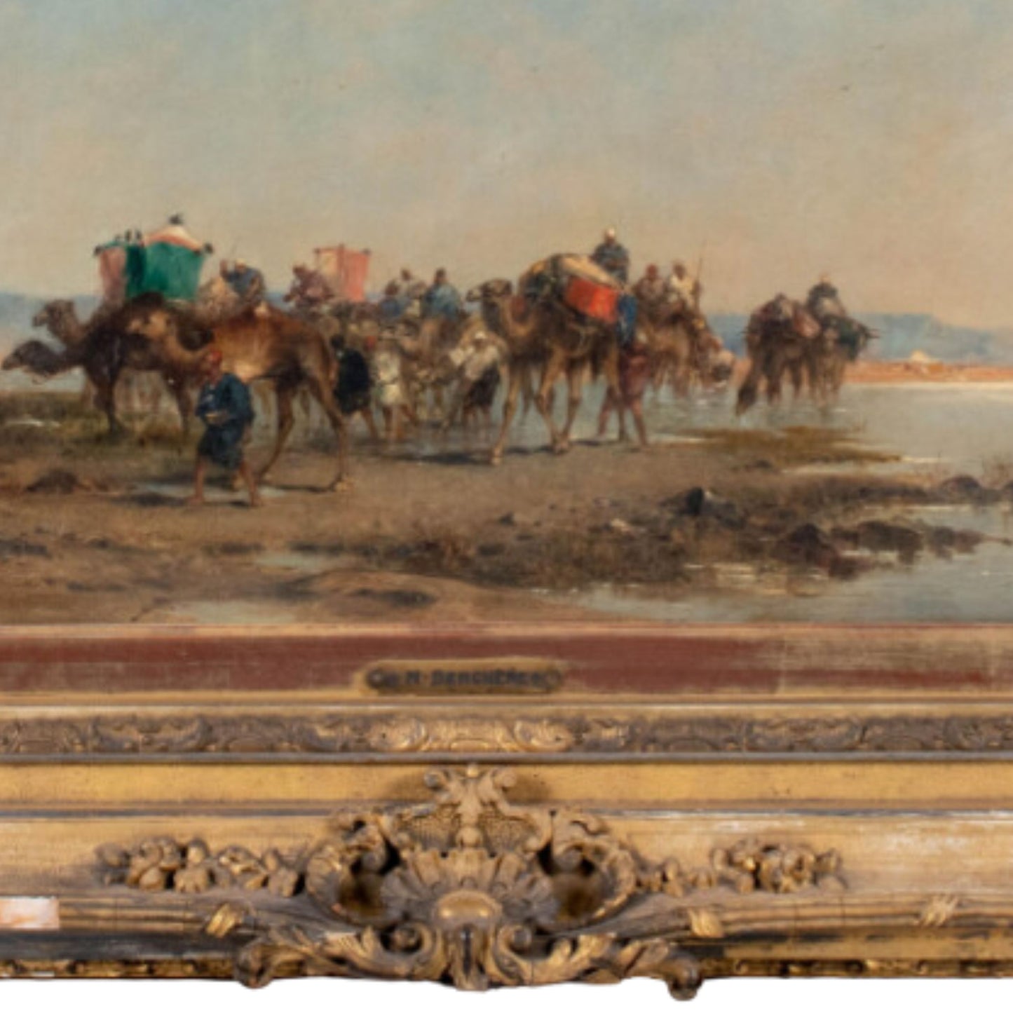 'Caravanne' by Narcisse Berchère - Frame Detail - Placard