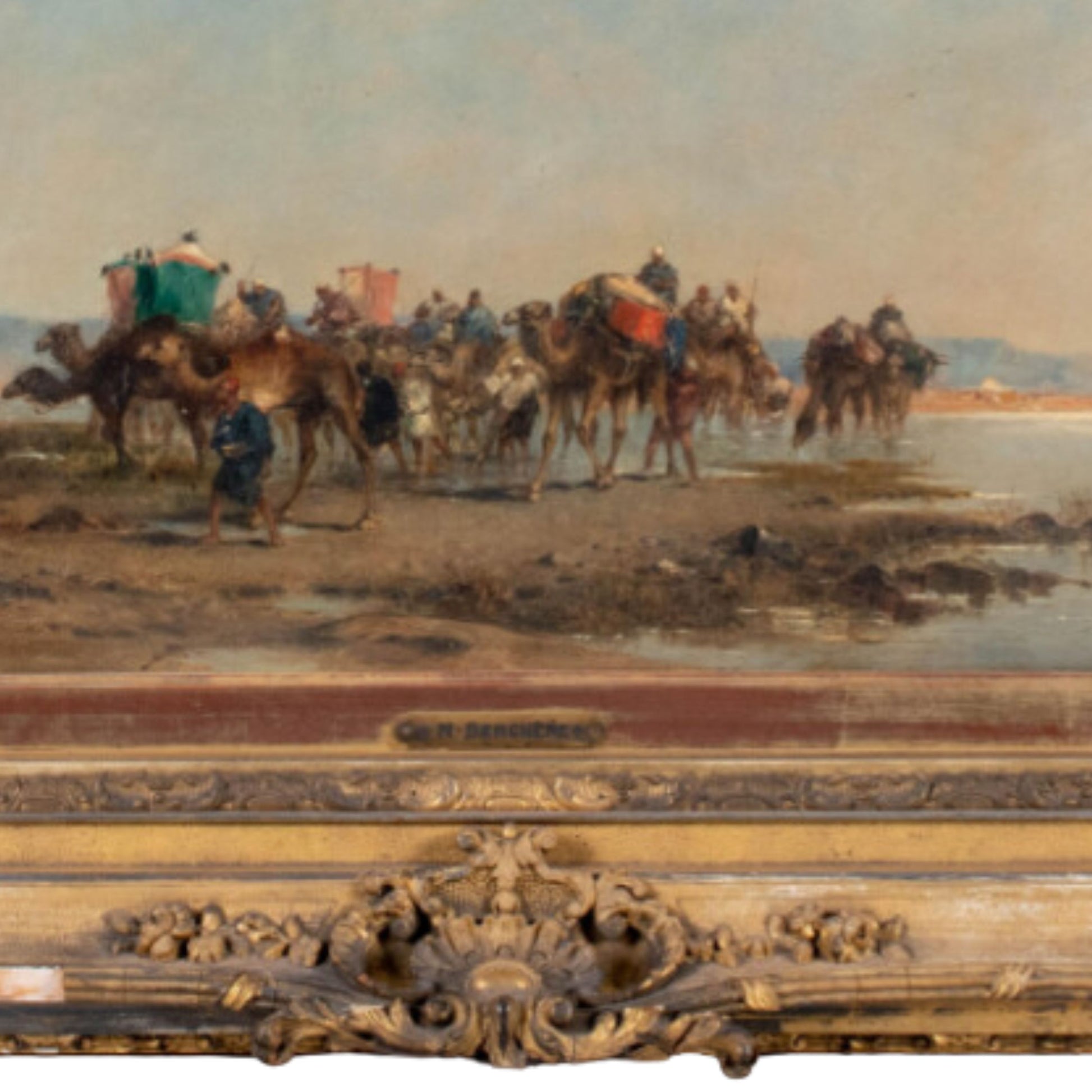 'Caravanne' by Narcisse Berchère - Frame Detail - Placard