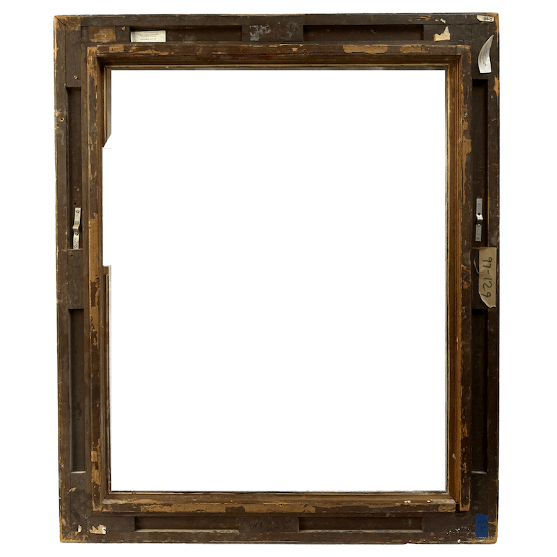 French 19th century Carved Large Antique Frame - Rear Detail