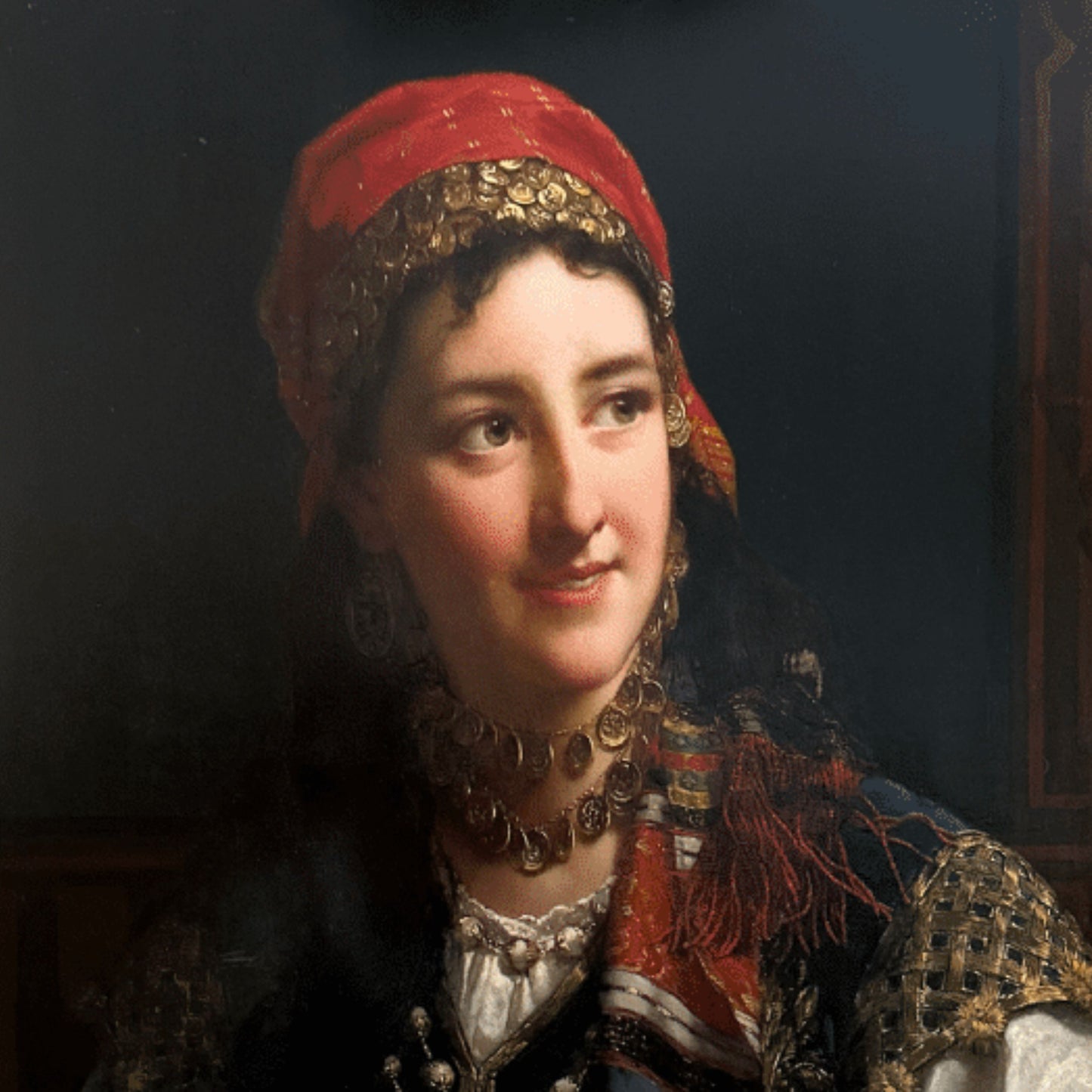 "Gypsy Girl" by Jan Frederik Pieter Portielje, Subject Detail