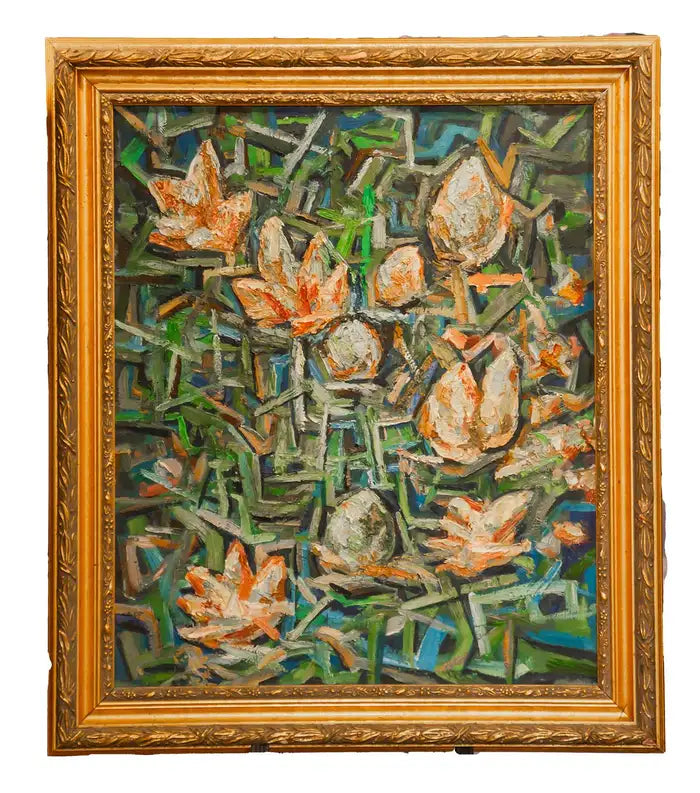 Floral Explosion. Mid-Century Abstract Floral