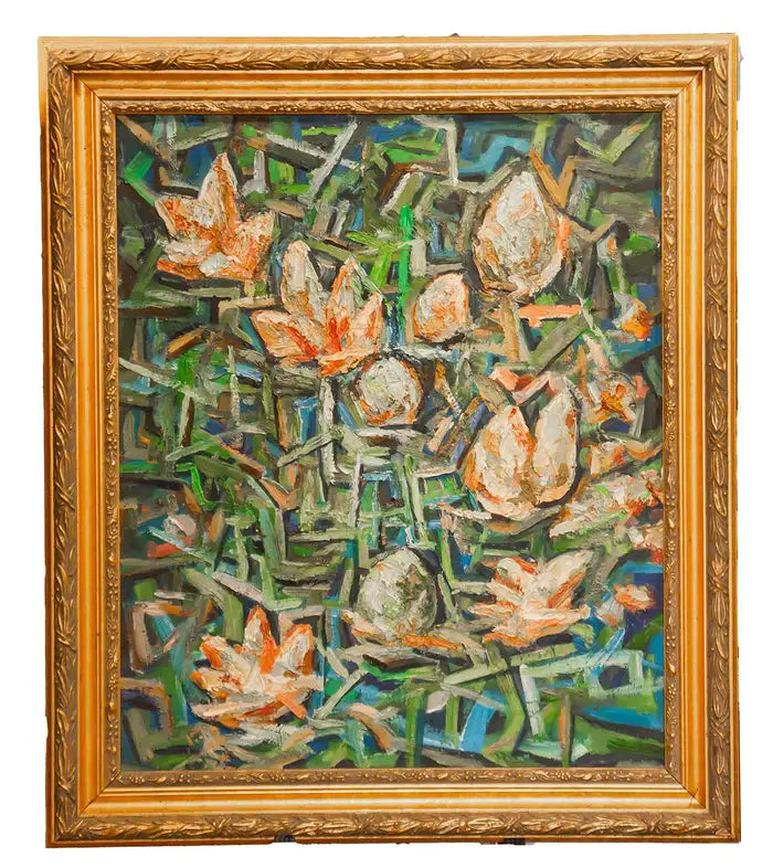 Floral Explosion. Mid-Century Abstract Floral
