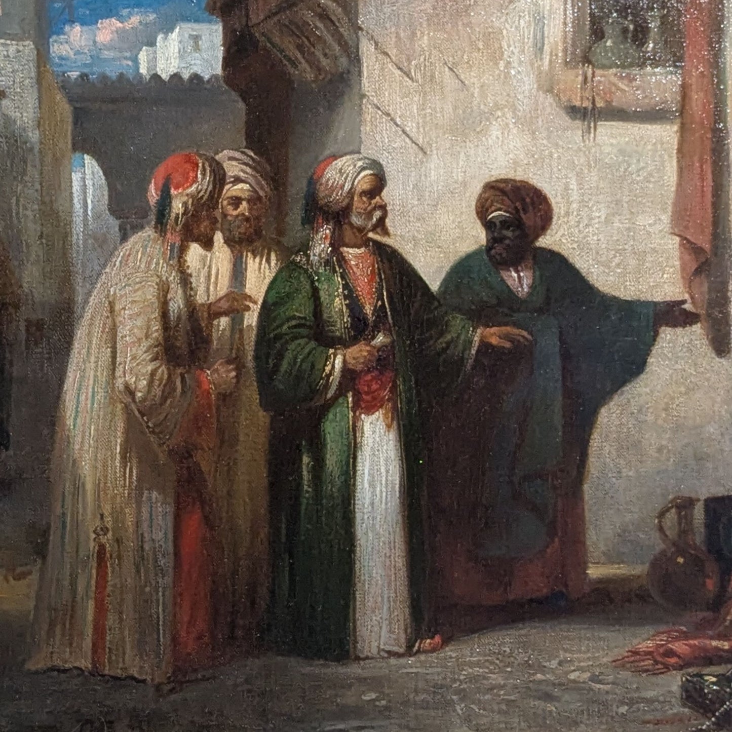 "Scene de Souk" by Alexandre Gabriel Decamps - Subject Detail
