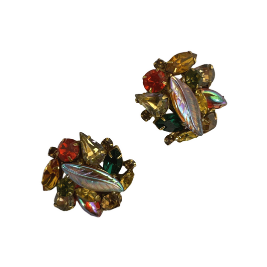 Signed Kramer Clip-on Earrings - Main Image