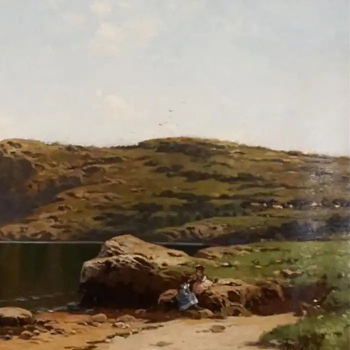 Alfred Thompson Bricher "Summer at the Seashore" Oil on canvas, circa 1880