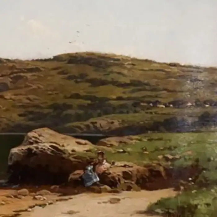 Alfred Thompson Bricher "Summer at the Seashore" Oil on canvas, circa 1880