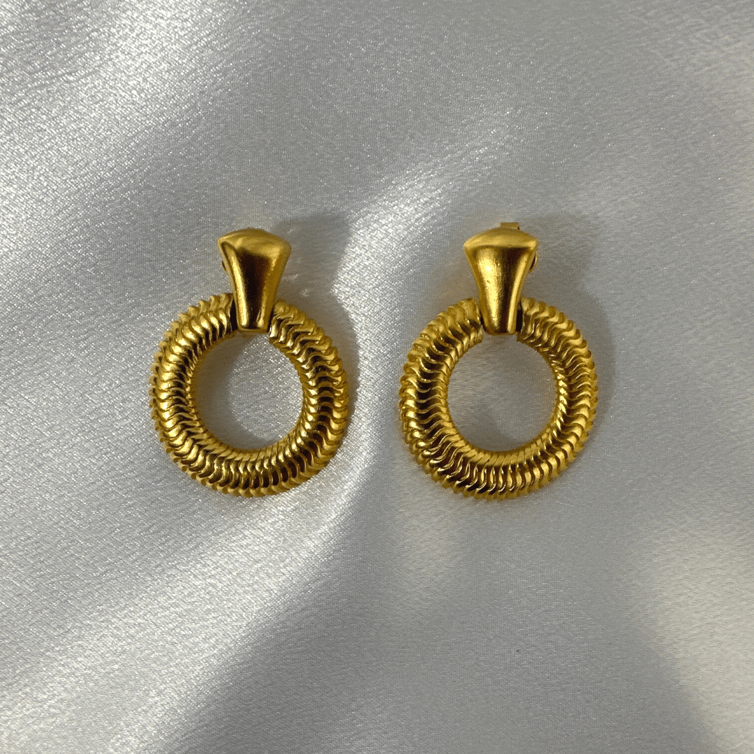 Trifari Art Deco Jewelry Set - Earrings Only