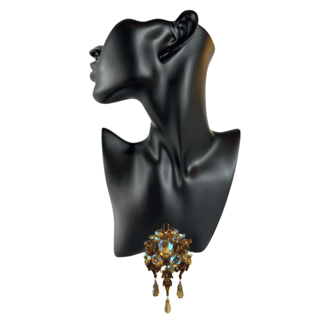 Trifari Gold-tone Brooch - On Mannequin