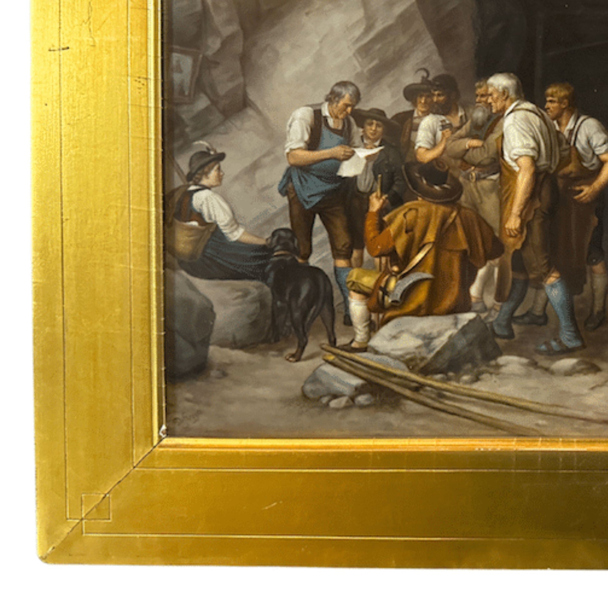 "Vor Den Aufstrand 1809 in Tirol" by KPM - Frame Detail Lower Left