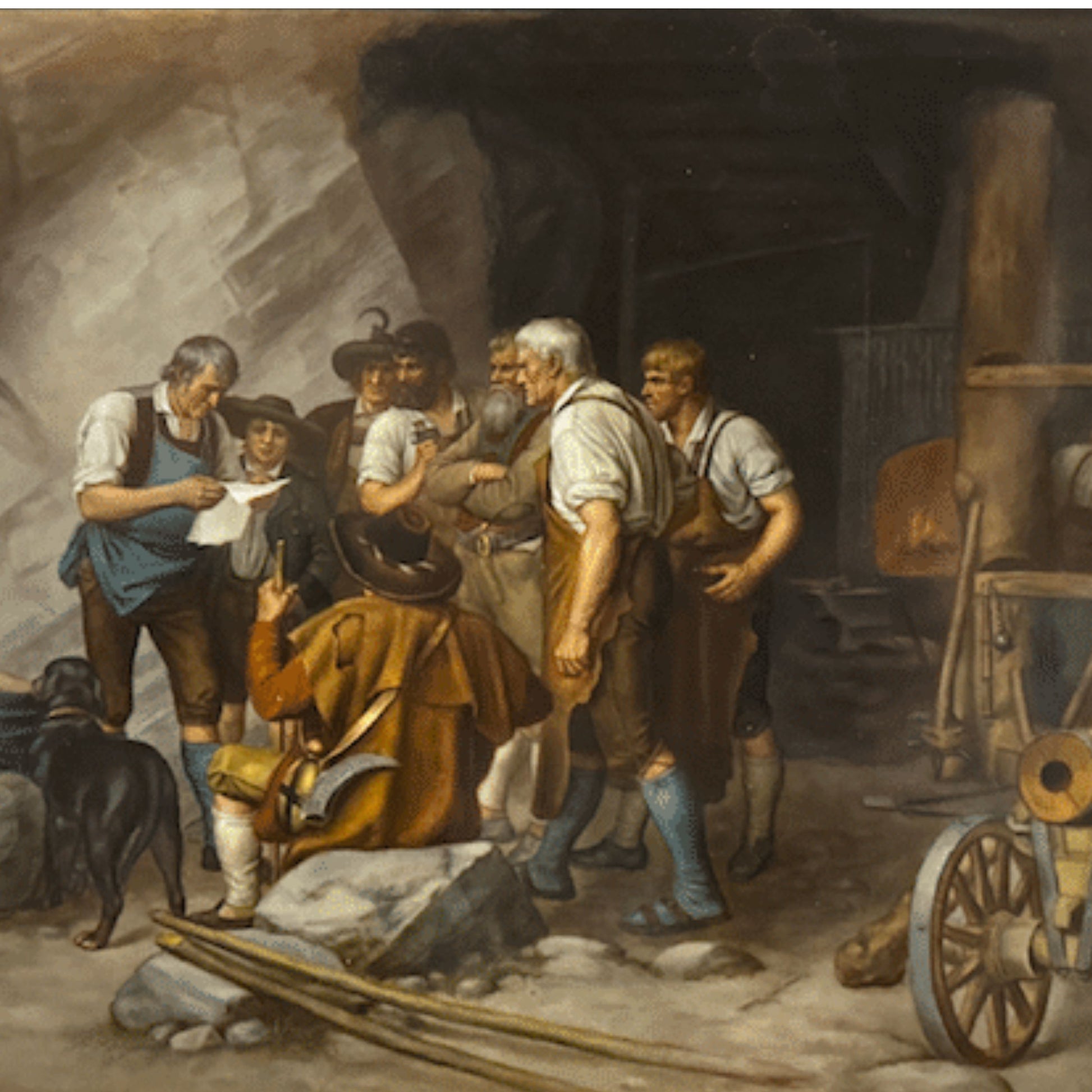 "Vor Den Aufstrand 1809 in Tirol" by KPM, subject detail