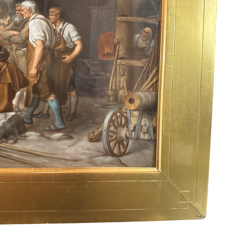 "Vor Den Aufstand 1809 in Tirol" KPM Painted Porcelain Plaque (Height: 10.75" x Width: 12") image 6