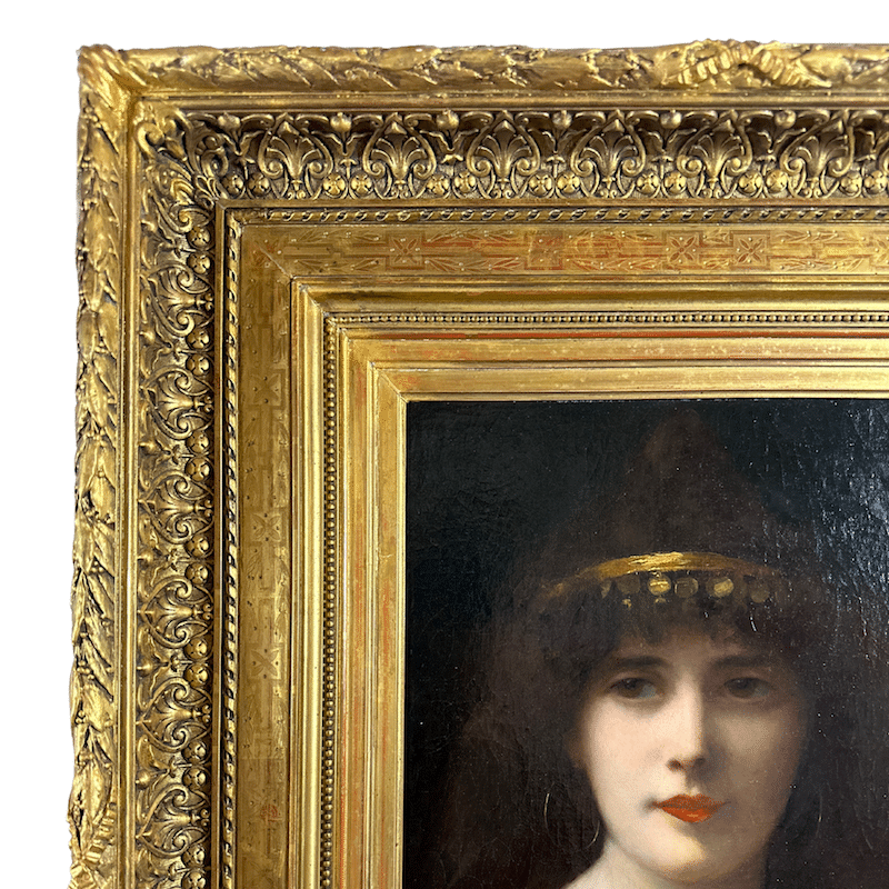 “Gypsy Portrait” Angelo Asti, oil on canvas, 20x13.5" Signed image 3