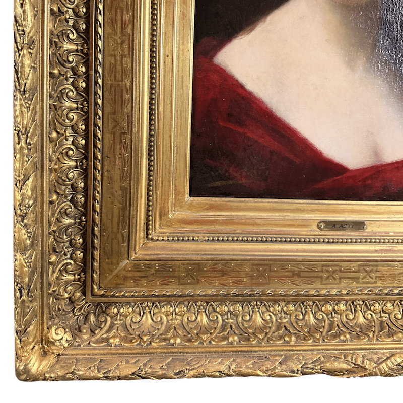 “Gypsy Portrait” Angelo Asti, oil on canvas, 20x13.5" Signed image 5