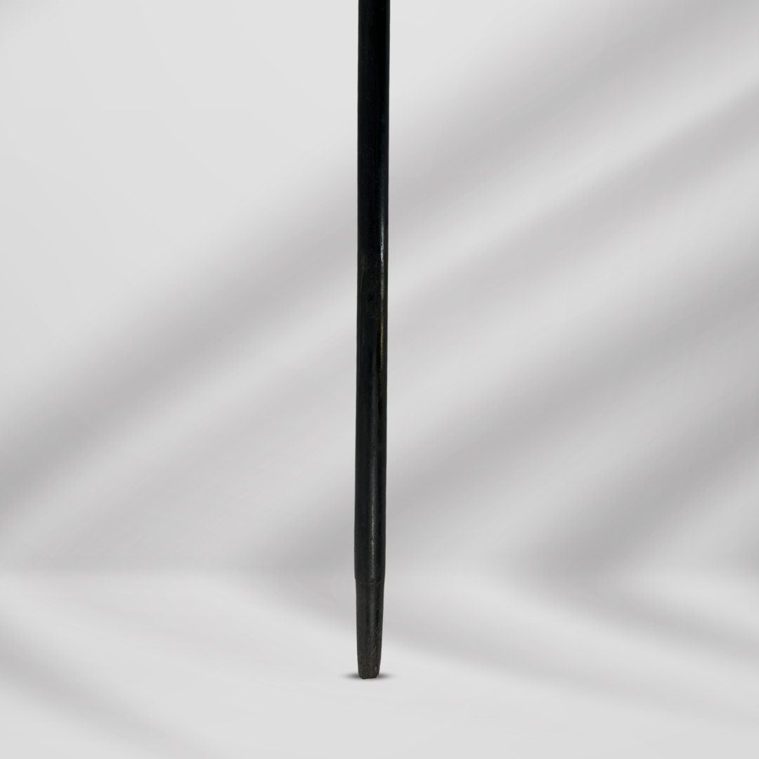 Antique Walking Stick. Black Cane with Gold-Filled Knob Handle, Elegant Vintage Accessory