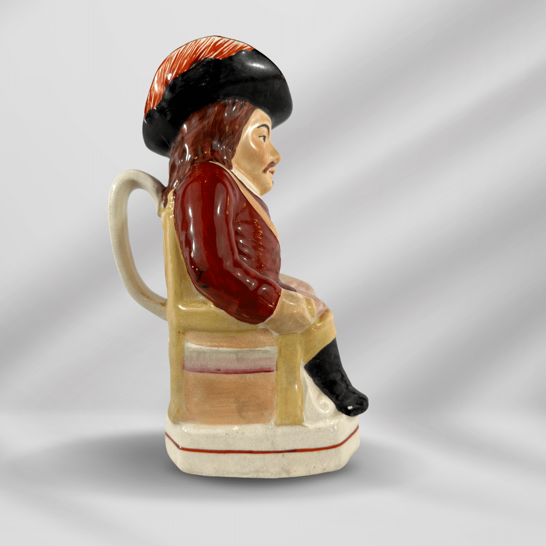 Hand Painted  Antique Staffordshire Pearlware Toby Jug Pitcher 19th Century image 6
