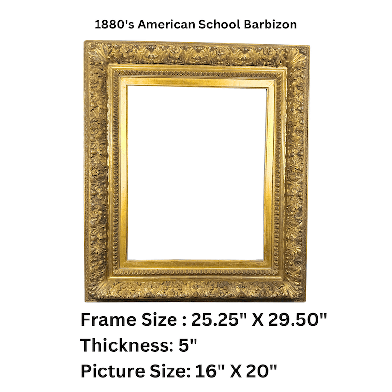 1880s Antique Frame - Barbizon School - Dimensions