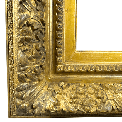 1880s Antique Frame - Barbizon School - Lower Left Corner Detail