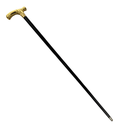 Fritz-Style Cane with Gold Plated Handle