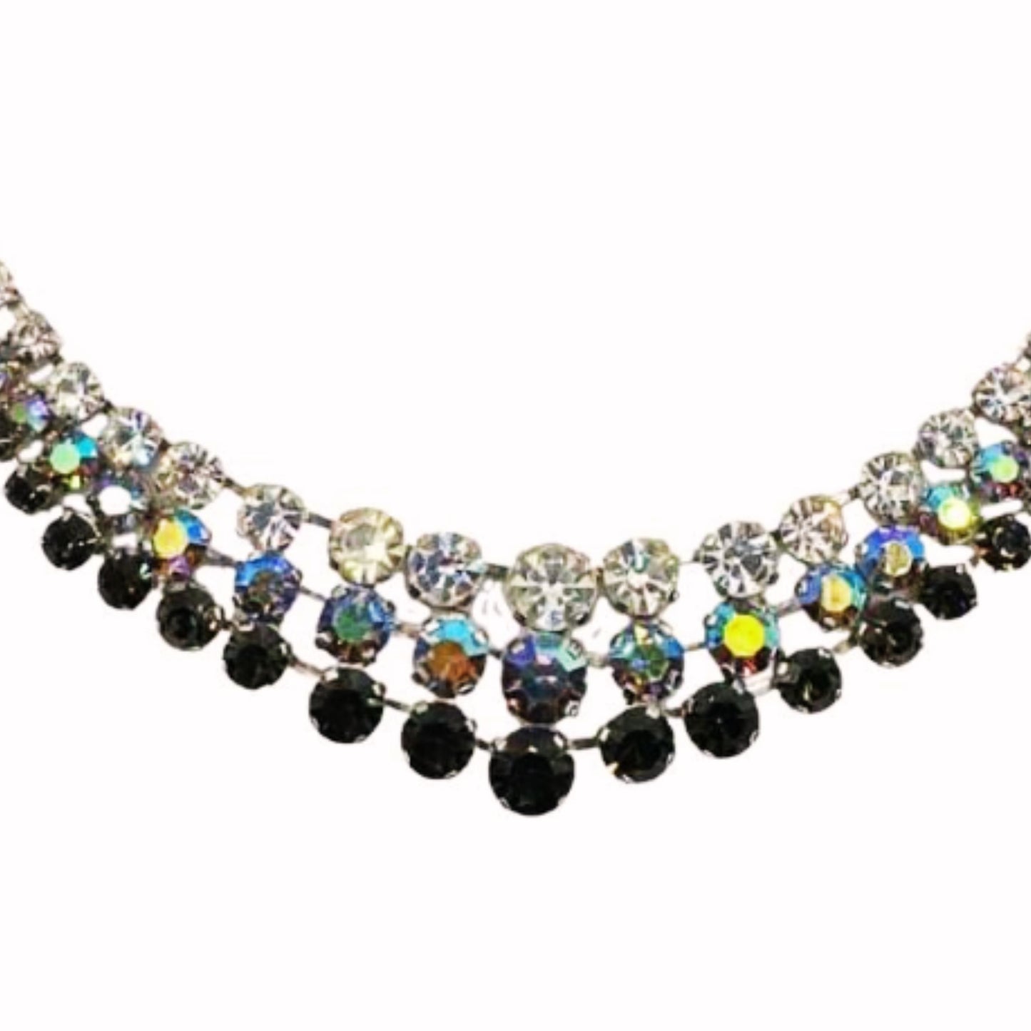 Austria Multi Shade Rhinestone Necklace