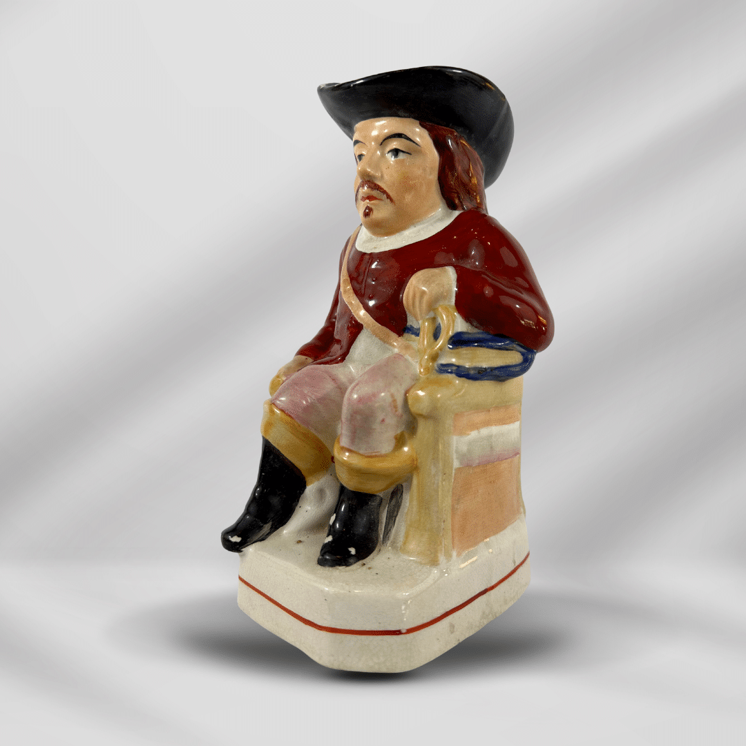 Hand Painted  Antique Staffordshire Pearlware Toby Jug Pitcher 19th Century image 1