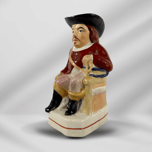Hand Painted  Antique Staffordshire Pearlware Toby Jug Pitcher 19th Century image 1