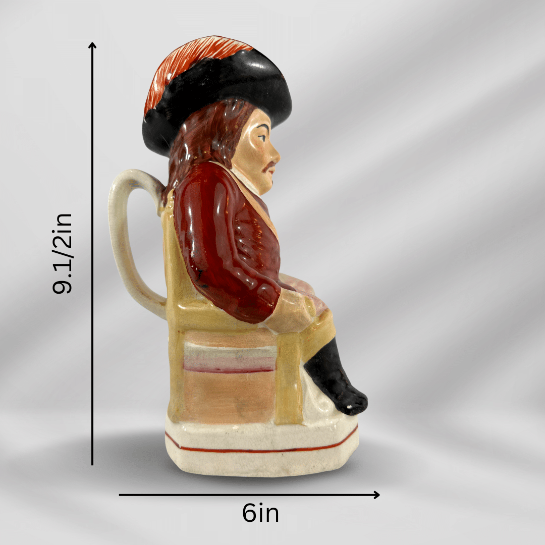 Hand Painted  Antique Staffordshire Pearlware Toby Jug Pitcher 19th Century image 7