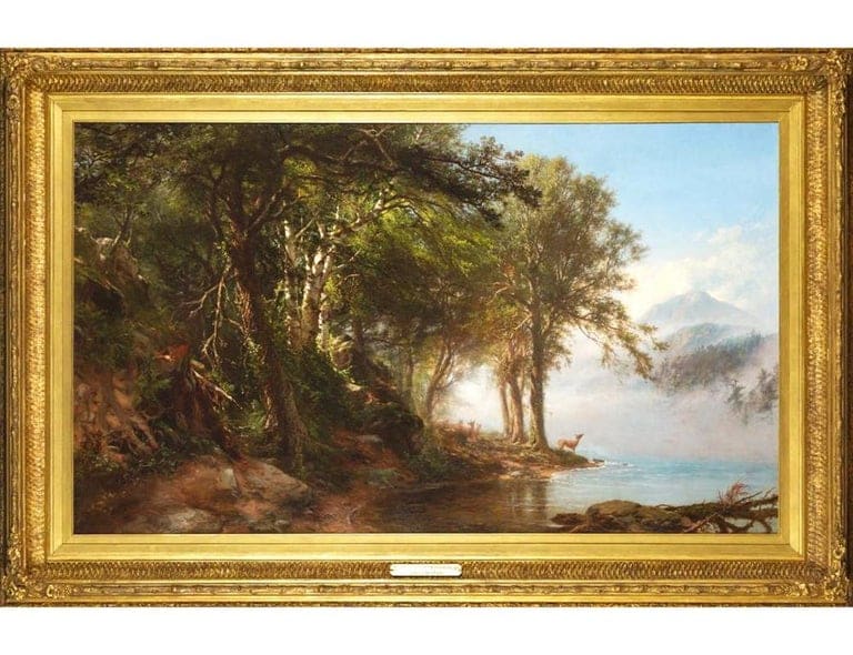 "Morning in the Adirondacks" By James McDougal Hart Circa 1863 image 0