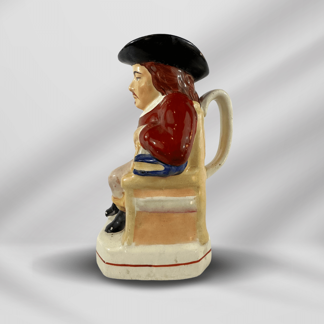 Hand Painted  Antique Staffordshire Pearlware Toby Jug Pitcher 19th Century image 4