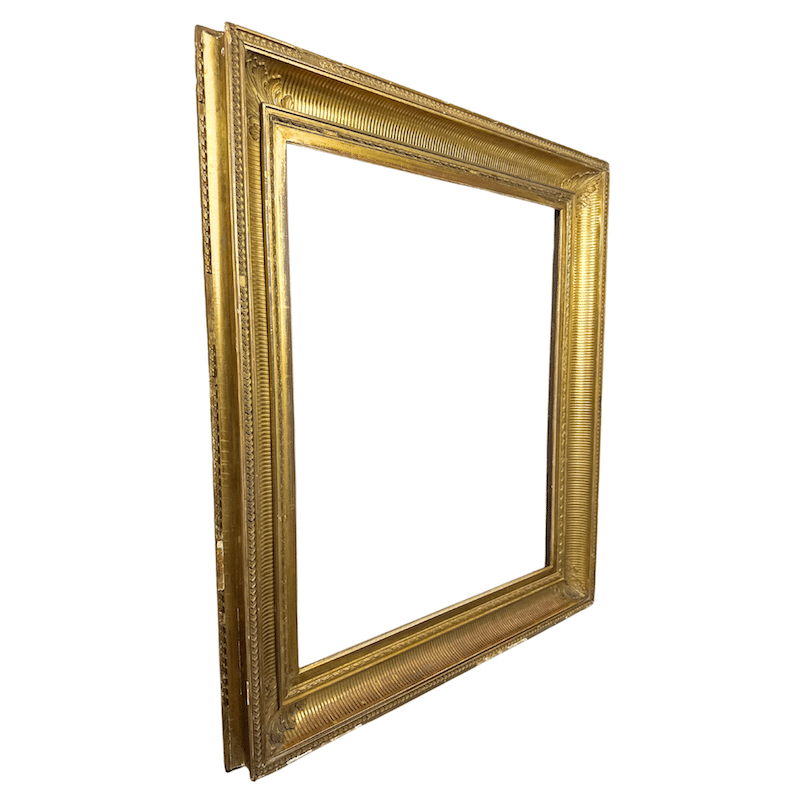 American 1860's Hudson River Antique Frame Antique Painting Gold Frame - Alternate Image