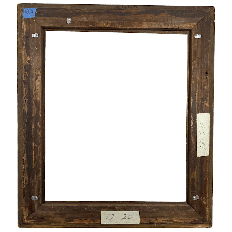 American 1860's Hudson River Antique Frame Antique Painting Gold Frame  - Rear Detail