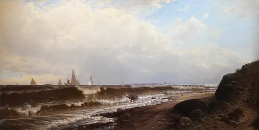 Alfred Thompson Bricher - "Noon at Point Judith" Rhode Island 1877