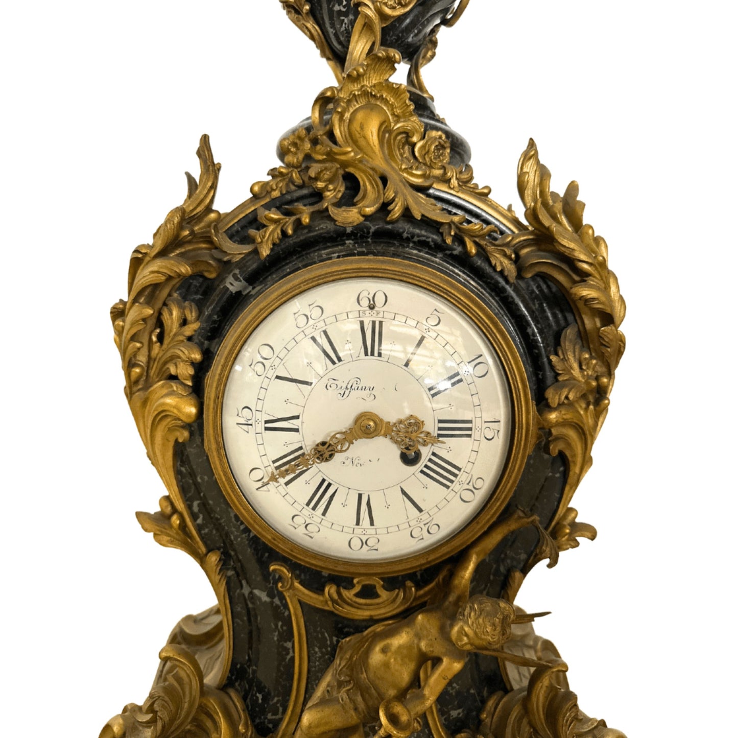 Bronze Antique Tiffany Clock - Body Detail