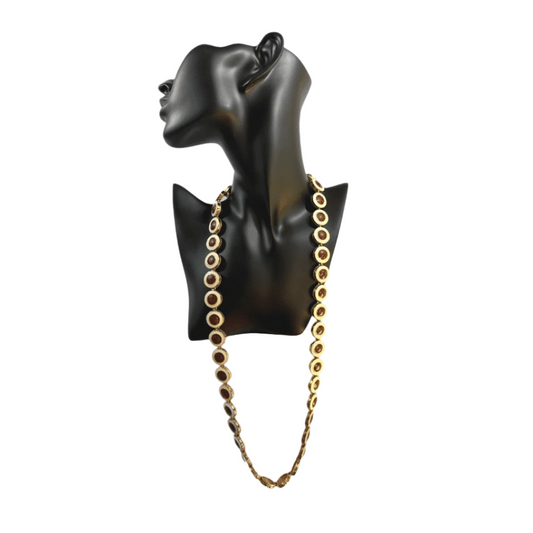 CINER Enamel Link Necklace on Mannequin