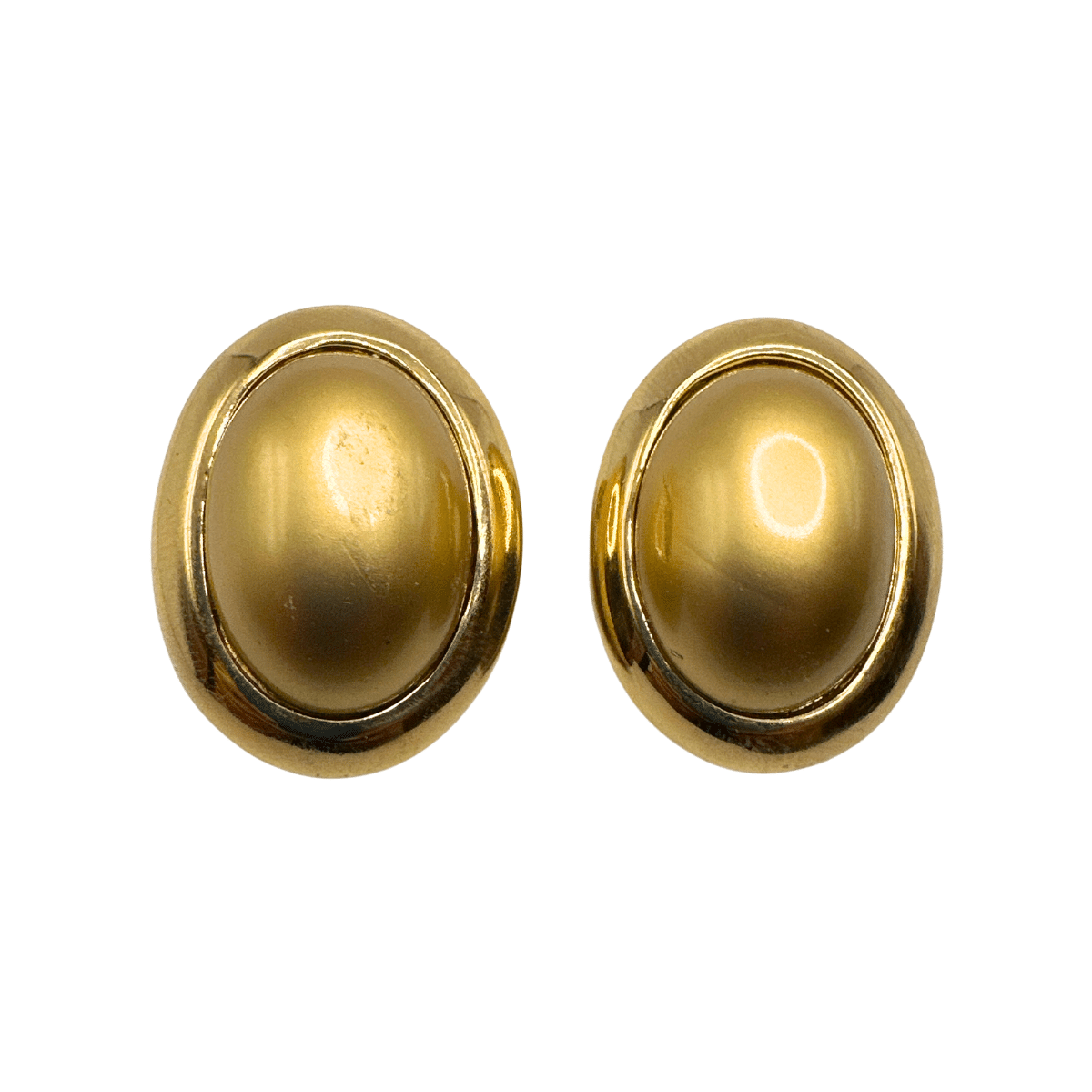 CINER Pearl-Shaped Gold Earrings