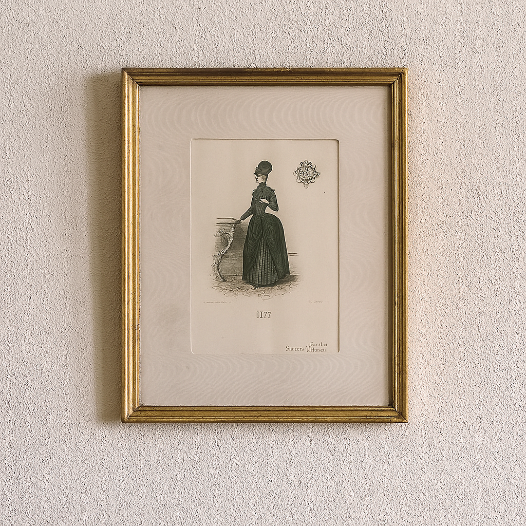 Parisian Fashion Trade Hand Painted Print - Gaillard, Lecomte, and Cie