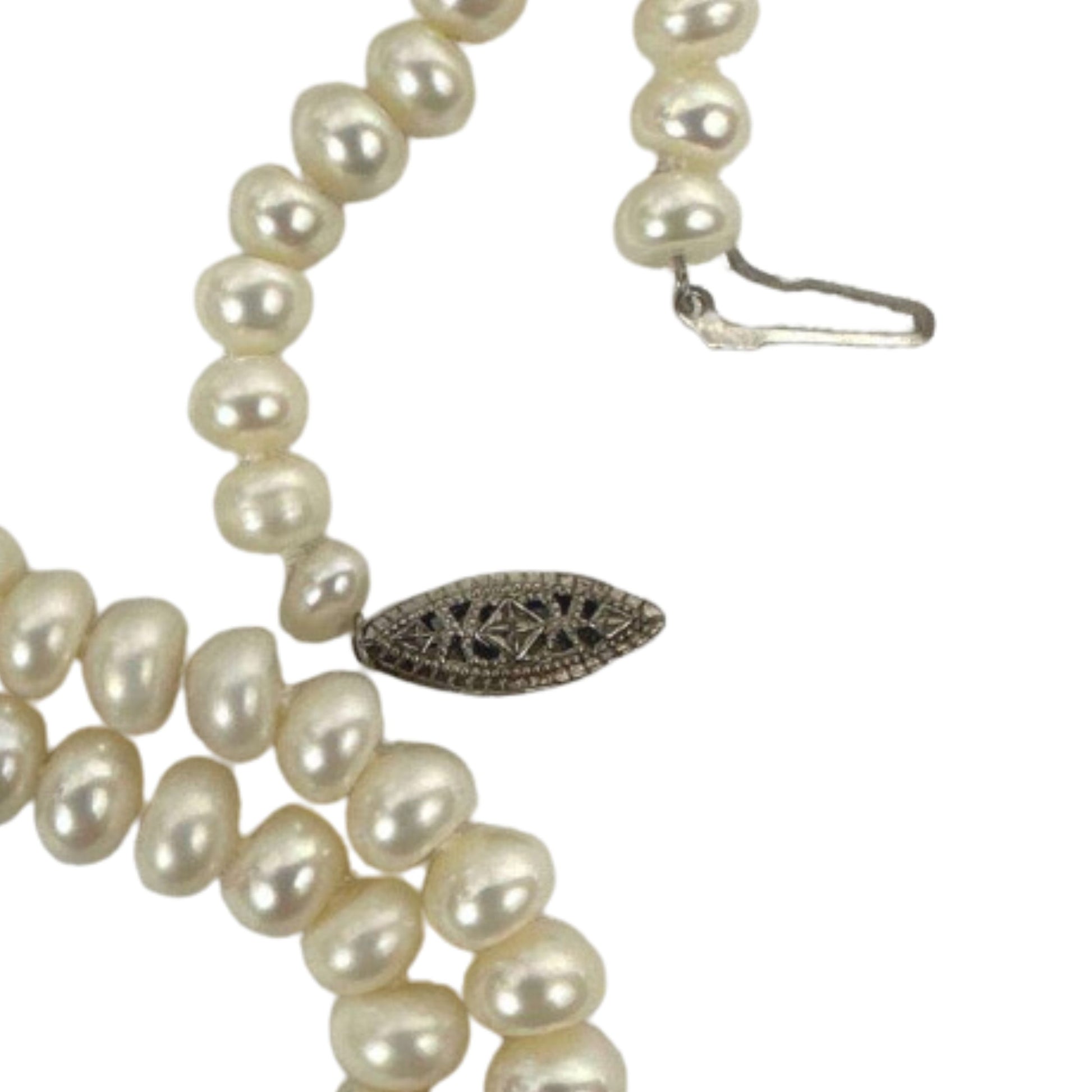 Classic Pearl Necklace - Open Clasp