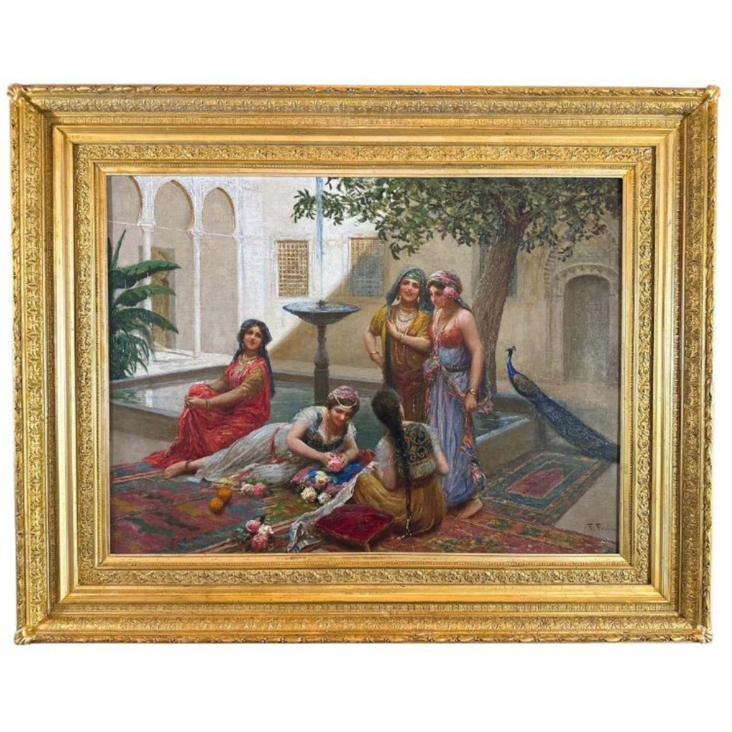 Harem Girls in the Courtyard