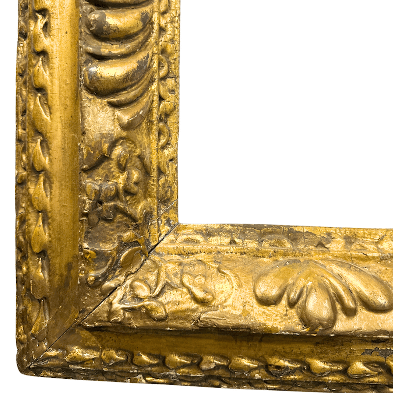 Italian 17th Century Antique Gilt Frame - Lower Left Corner Detail